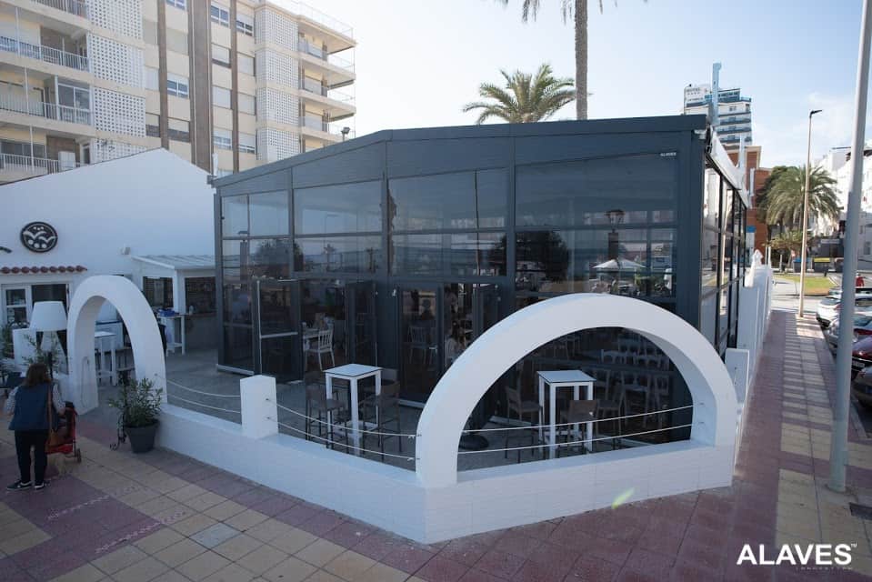 Carpa – estructura 10x10m restaurante seis perlas-ALAVES (8) Carpa para terrazas de bares